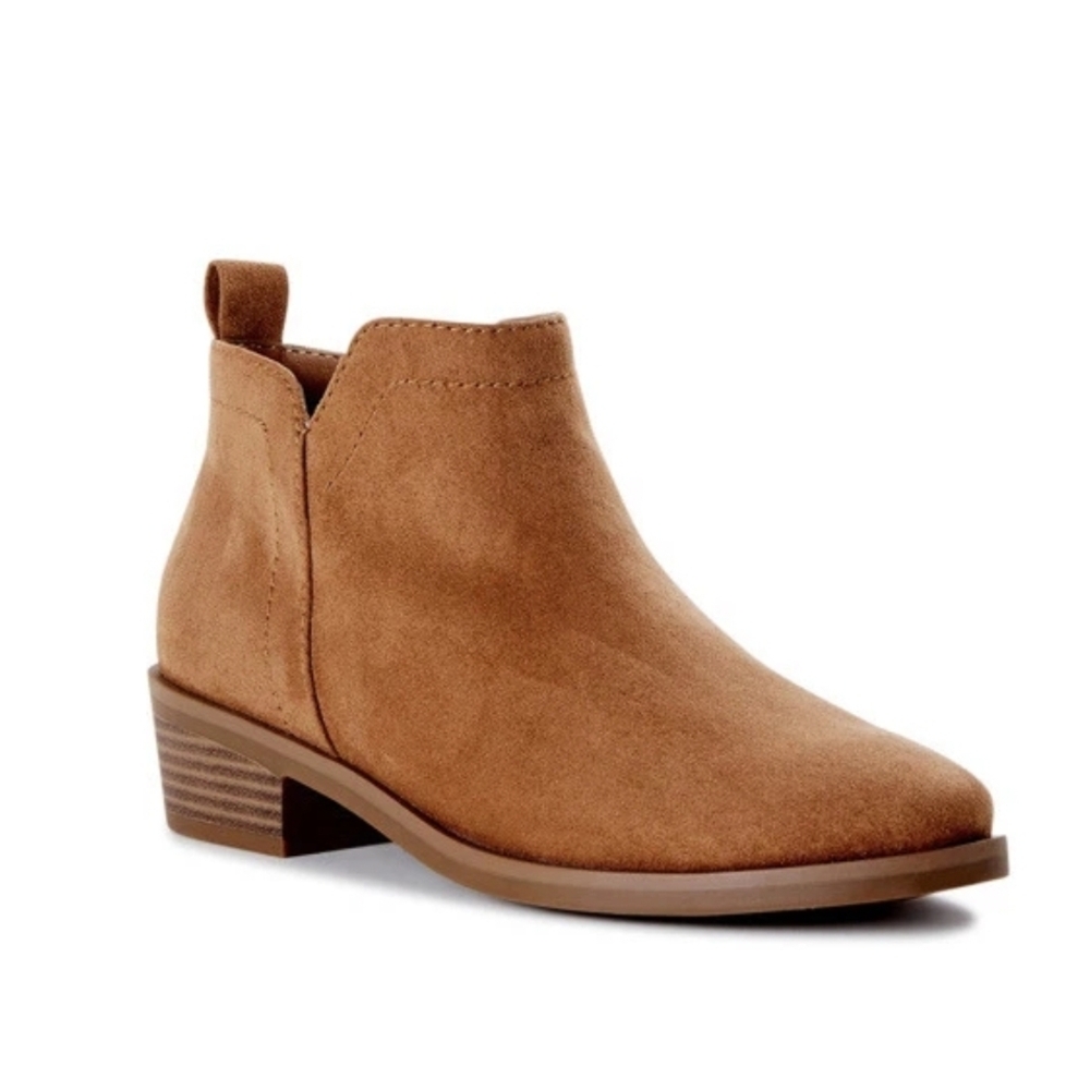NEW Suede Ankle Boots Booties Shoes Women's Sz 11 - Picture 2 of 6